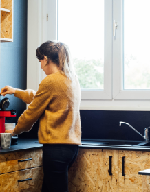 Espace de coworking avant garde cuisine